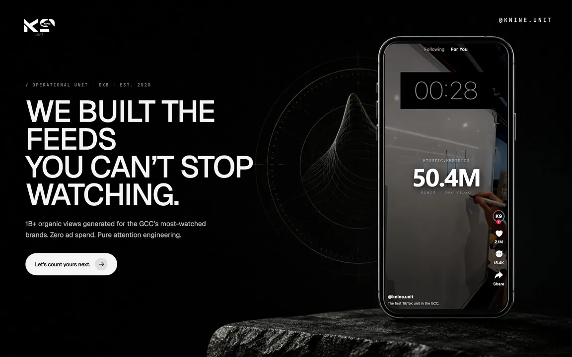 The Knine Unit website